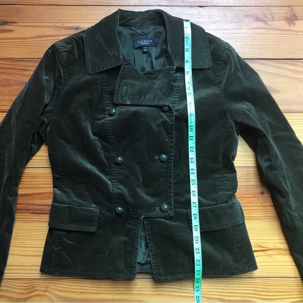 Talbots Velvet Double-Breasted Blazer, EUC, 8 - Picture 11 of 16
